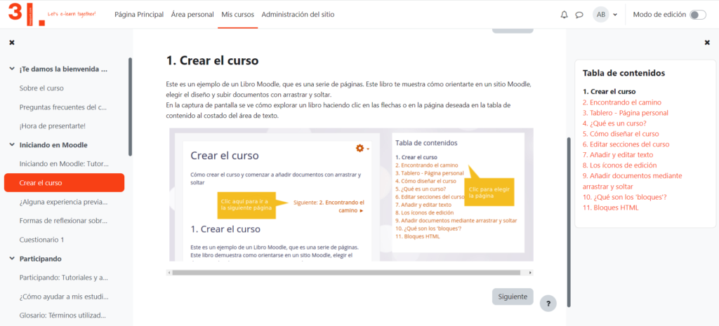 crear un curs a Moodle