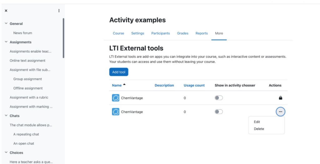 LTI Herramienta externa moodle 4.3