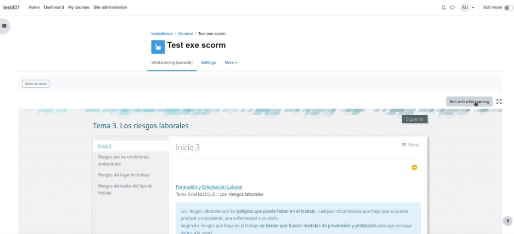 screenshot exe scorm