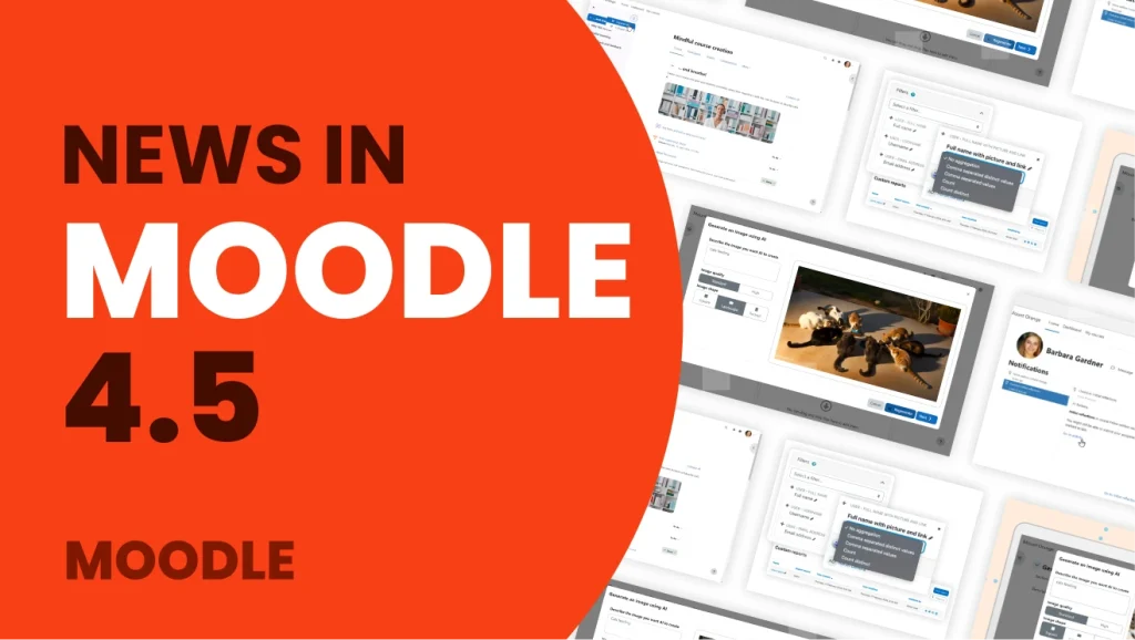 news in Moodle 4.5