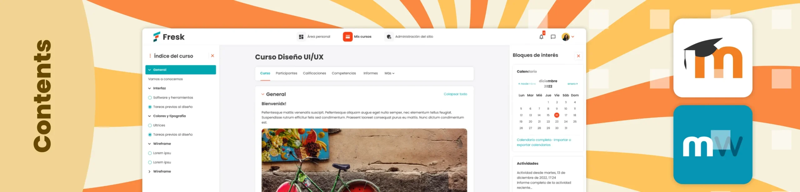 Fresk: Transform your Moodle and Workplace with a powerful, responsive visual design