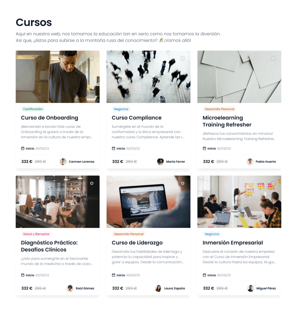 Exemple cursos SMATX