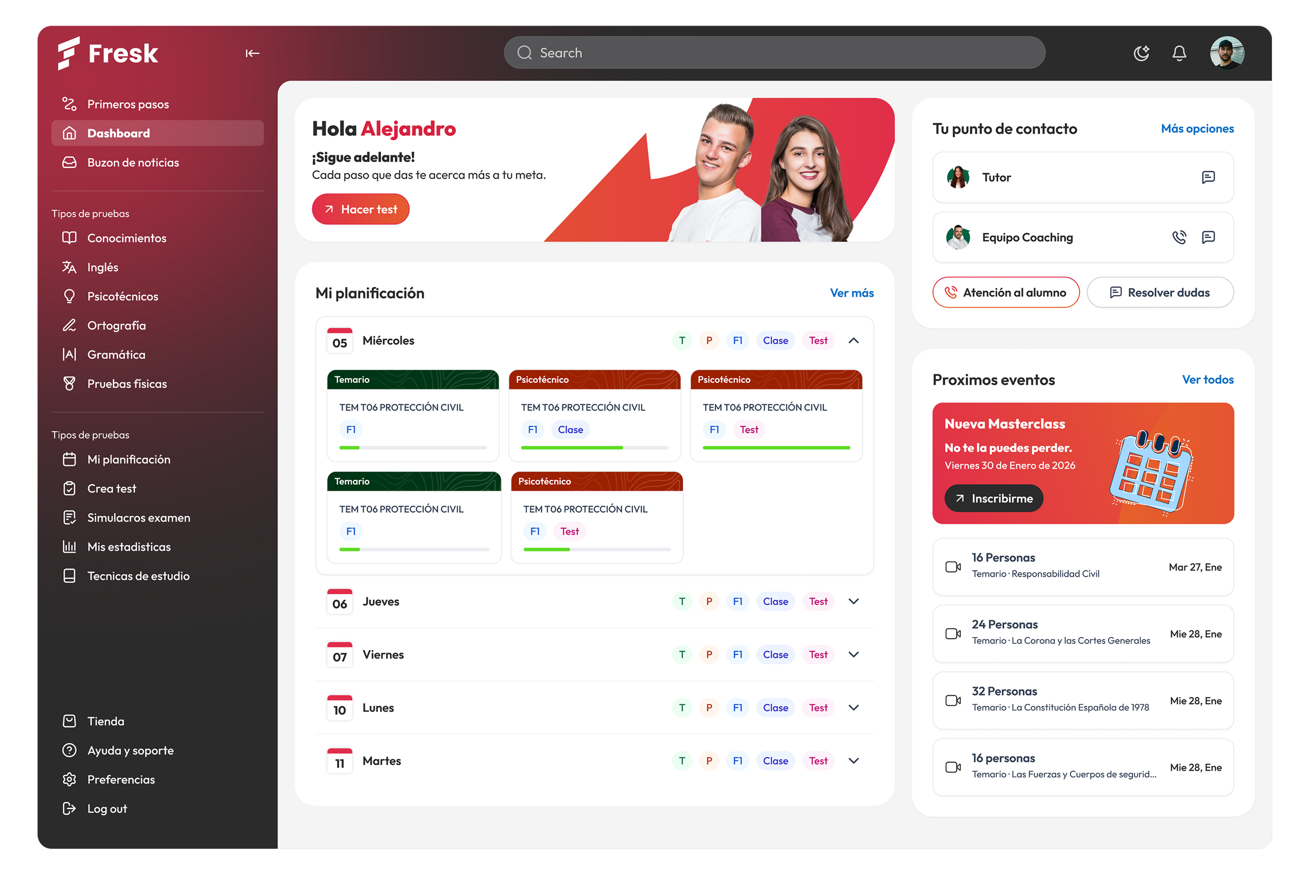 Suite Fresk: dashboard de planificación y engagement